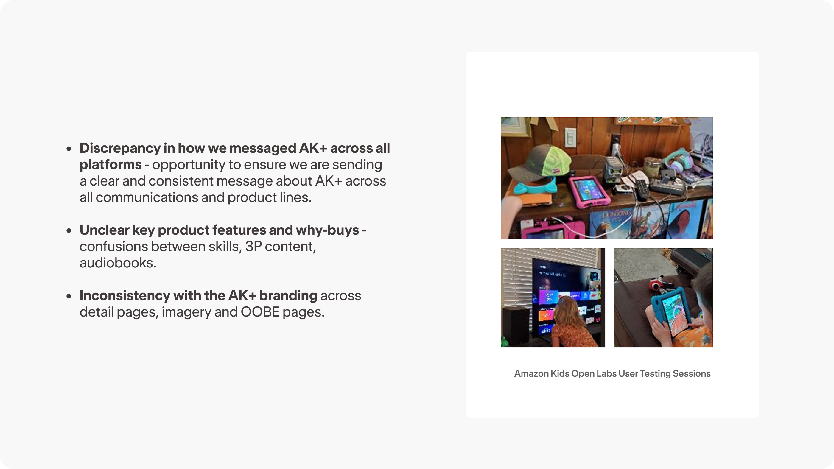 User studies