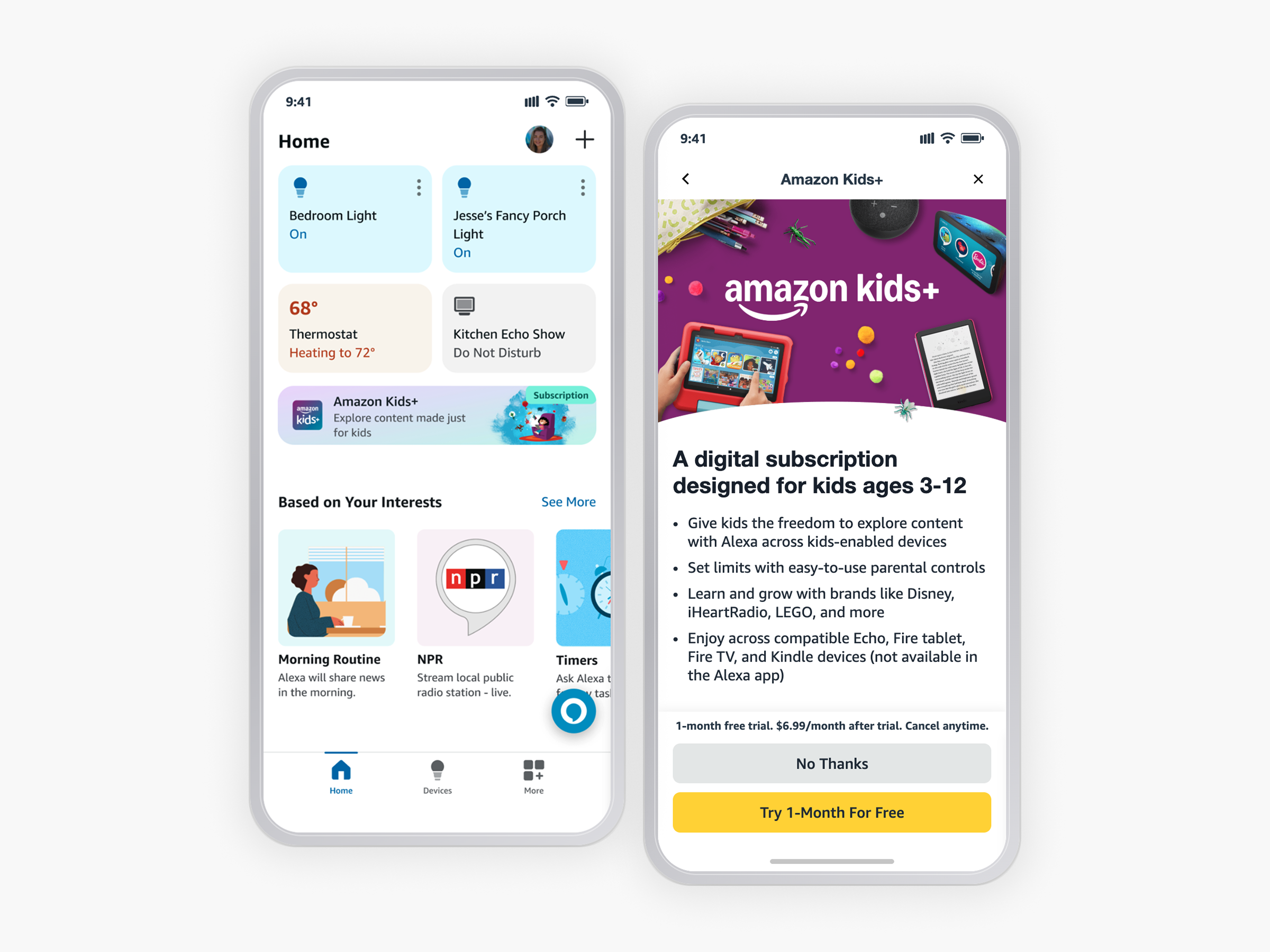 Amazon Kids+ on Alexa App