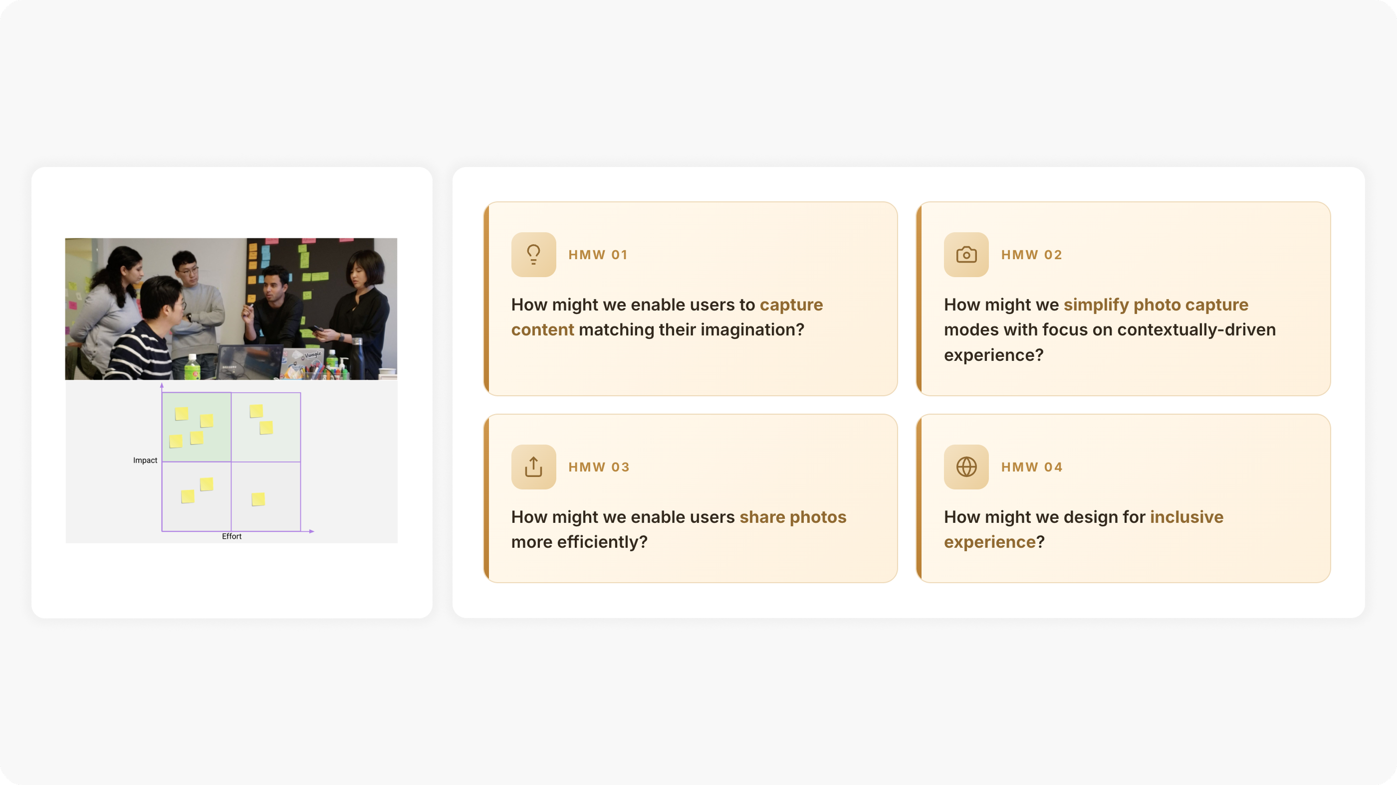 Brainstorming — HMW questions