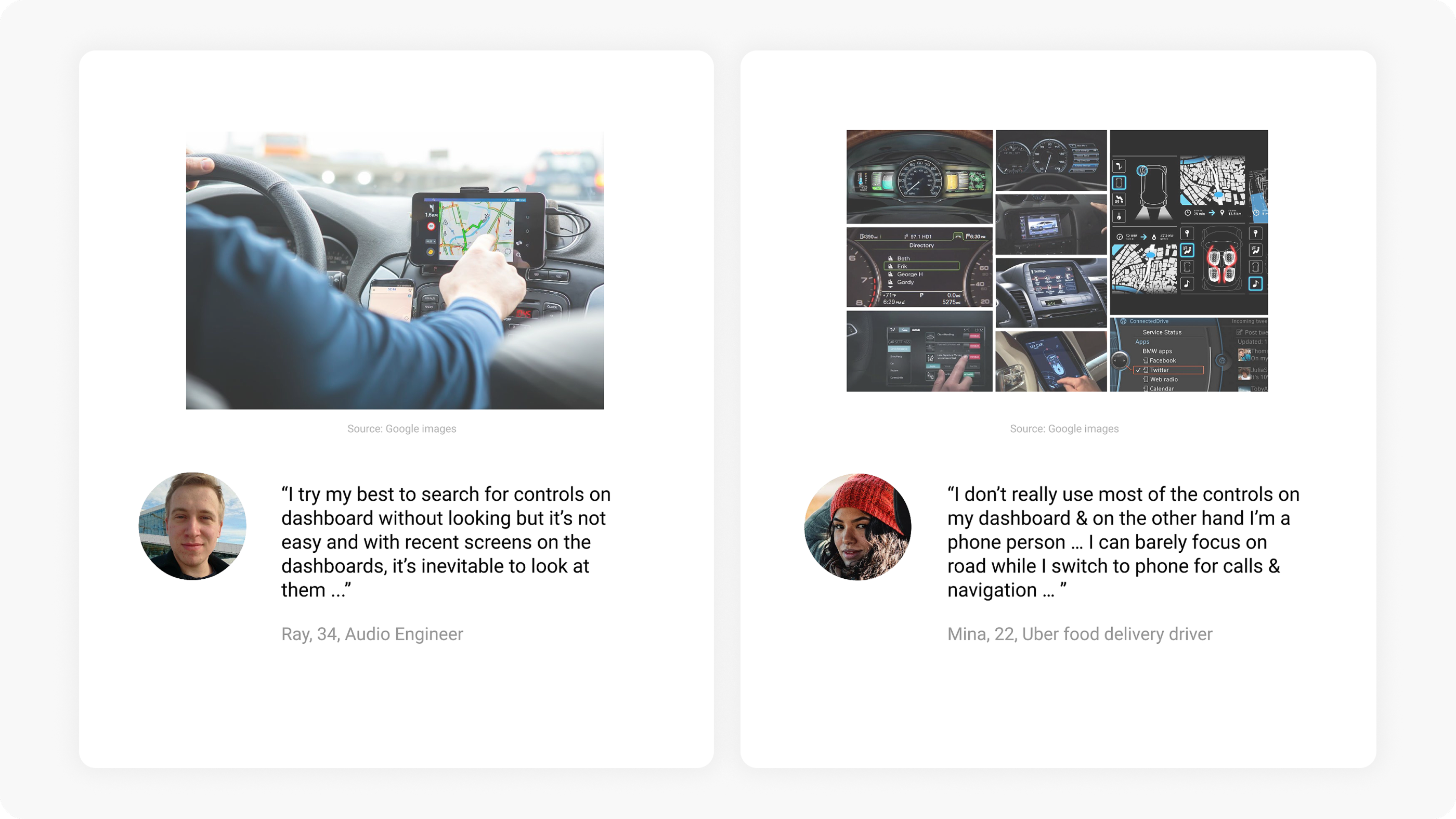 User insights from interviews